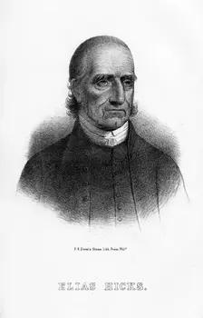 Elias Hicks, American preacher, (1854)