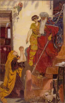 Elijah and the Widow's Son, 1864. Creator: Ford Madox Brown