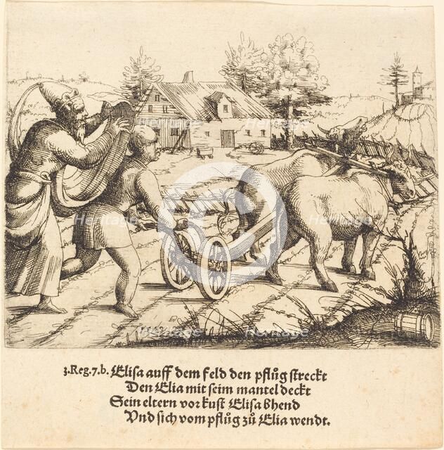 Elijah Anoints Elisha, 1549. Creator: Augustin Hirschvogel.