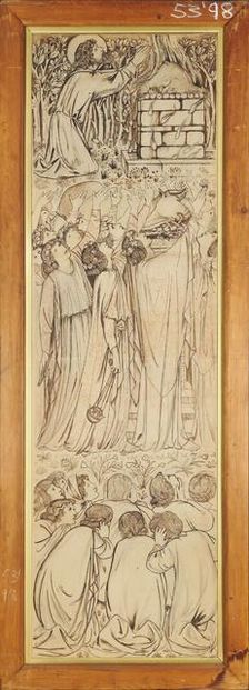 Elijah calling Fire from Heaven, 1863. Creator: Sir Edward Coley Burne-Jones