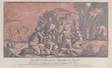 Elijah challenging the prophet to a sacrifice, ca. 1729., ca. 1729. Creator: Paul-Ponce-Antoine Robert