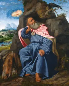 Elijah Fed by the Raven, c. 1510. Creator: Giovanni Girolamo Savoldo