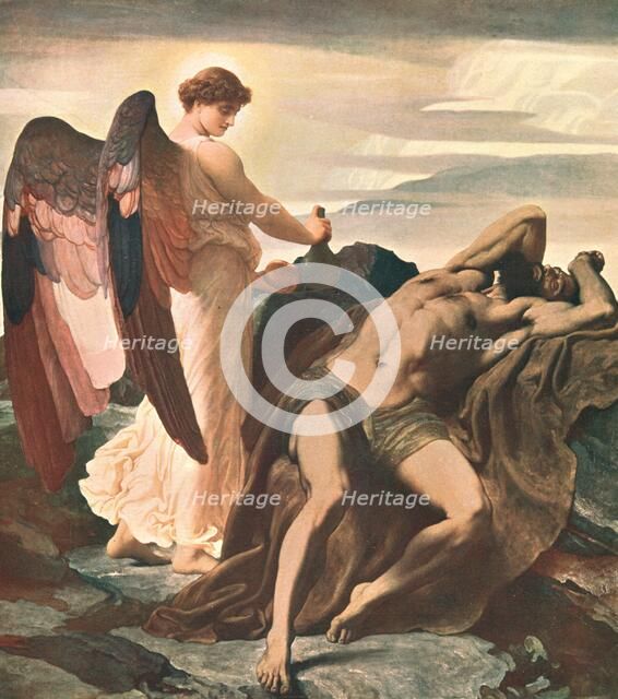 'Elijah in the Wilderness', 1877-1878, (c1902).  Creator: Unknown.