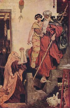 Elijah Restoring the Widow's Son 1868, (1947). Artist: Ford Madox Brown