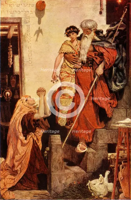 'Elijah Restoring the Widow's Son', 1943. Creator: Ford Madox Brown.