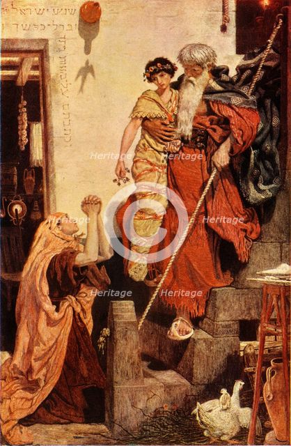 'Elijah Restoring the Widow's Son', 1943. Creator: Ford Madox Brown.