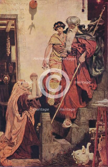 'Elijah Restoring the Widow's Son', 1868, (1947). Artist: Ford Madox Brown.