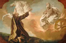 Elijah Taken Up in a Chariot of Fire, c. 1740/1755. Creator: Giuseppe Angeli