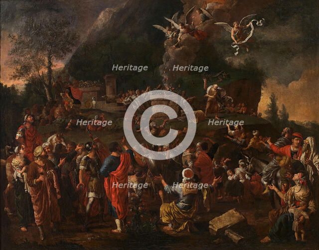 Elijah's sacrifice on Mount Carmel.