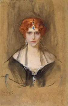 Elinor Glyn, 1914. Creator: Philip A de Laszlo