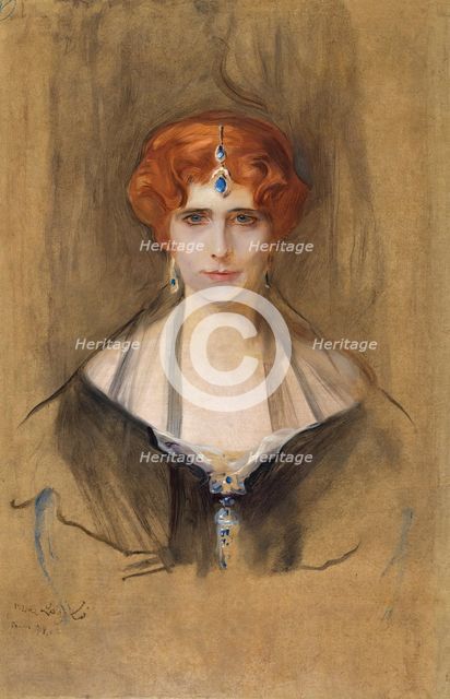 Elinor Glyn, 1914. Creator: Philip A de Laszlo.