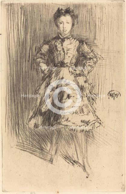 Elinor Leyland, 1873. Creator: James Abbott McNeill Whistler.