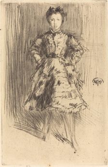 Elinor Leyland, 1873. Creator: James Abbott McNeill Whistler
