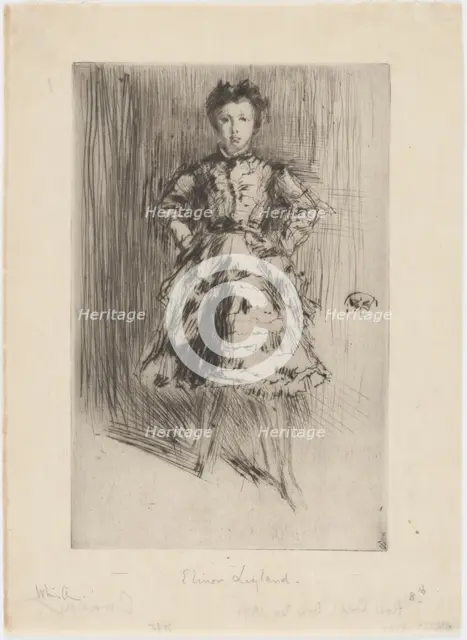 Elinor Leyland, 1873. Creator: James Abbott McNeill Whistler.