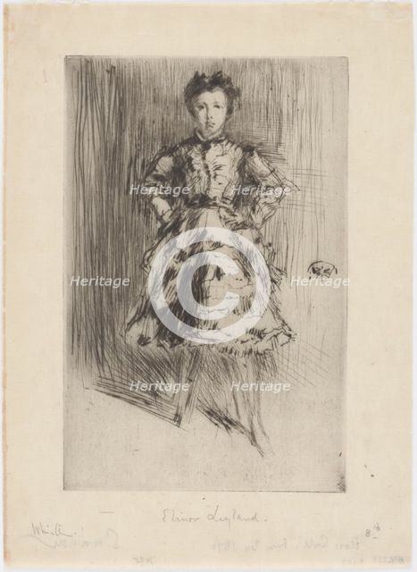 Elinor Leyland, 1873. Creator: James Abbott McNeill Whistler.