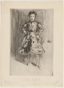 Elinor Leyland, 1873. Creator: James Abbott McNeill Whistler