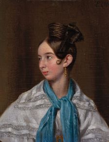 Elisa Pearson Playter, c. 1837. Creator: Pieter Christoffel Wonder (Dutch, 1780-1852)