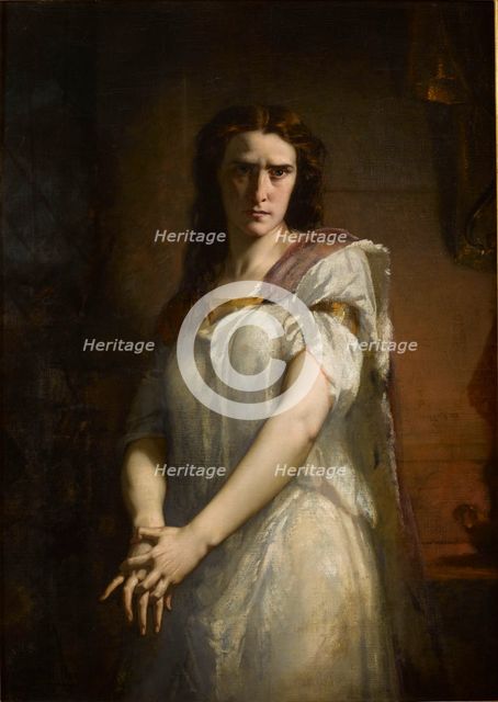 Élisa Rachel as Lady Macbeth. Creator: Müller, Charles Louis (1815-1892).