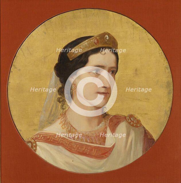 Élisa Rachel as Phèdre. Artist: Anker, Albert (1831-1910)