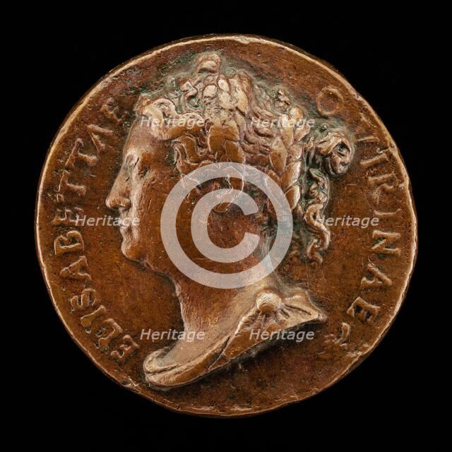 Elisabetta Querini, died 1559, Daughter of Francesco Querini of Venice..., Widowed 1556 [obverse]. Creator: Danese Cattaneo.