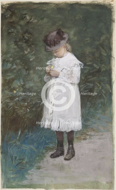 Elisabeth Mauve (b. 1875), Daughter of the Artist, 1875-1888. Creator: Anton Mauve.