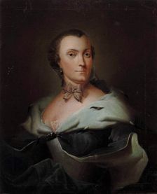 Elisabeth Björman, wife of Samuel Wacklin, vicar of Laihia, 1755. Creator: Isak Wacklin