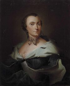 Elisabeth Björman, wife of Samuel Wacklin, vicar of Laihia, 1755. Creator: Isak Wacklin