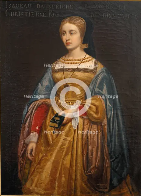Elisabeth, Christian II's dronning, 1861. Creator: Poul Hagelstein.