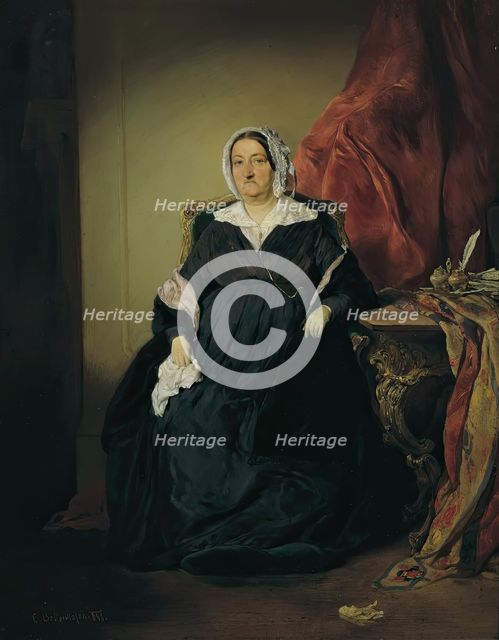 Elisabeth Imrédy, noblewoman of Omorovicze, 1848. Creator: August von Pettenkofen.