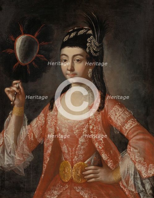 Elisabeth Palm (1756-1786), married Schön, 1768. Creator: Anders Eklund.