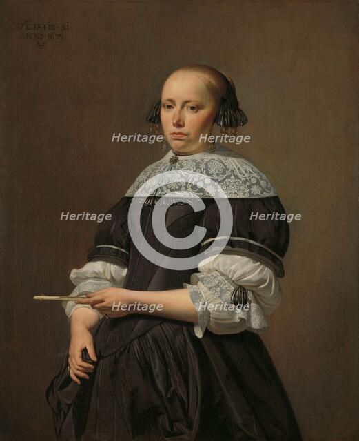 Elisabeth van Kessel (1640-1717), Wife of Willem Jacobsz Baert, 1671. Creator: Caesar Boëtius van Everdingen.