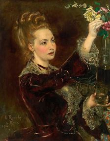 Elisabeth von Nast-Kolb, née Hardegg, 1874. Creator: Anton Romako