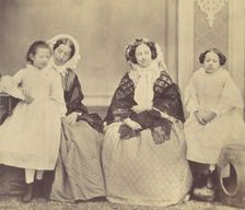 Elise Höusermann, Hermine, Marie and Marie Antoine, 1850s-60s. Creator: Franz Antoine