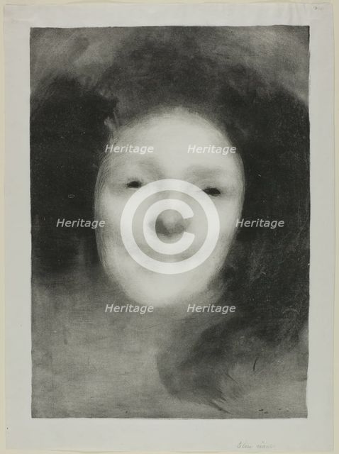 Elise Smiling, 1895. Creator: Eugene Carriere.