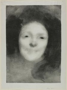 Elise Smiling, 1895. Creator: Eugene Carriere