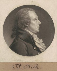 Elisha Cullen Dick, 1805. Creator: Charles Balthazar Julien Févret de Saint-Mémin