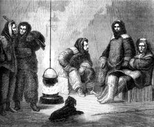 Elisha Kent Kane and his companions in Greenland, c1855 (c1880)