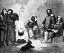 Elisha Kent Kane and his companions in Greenland, c1855 (c1880)