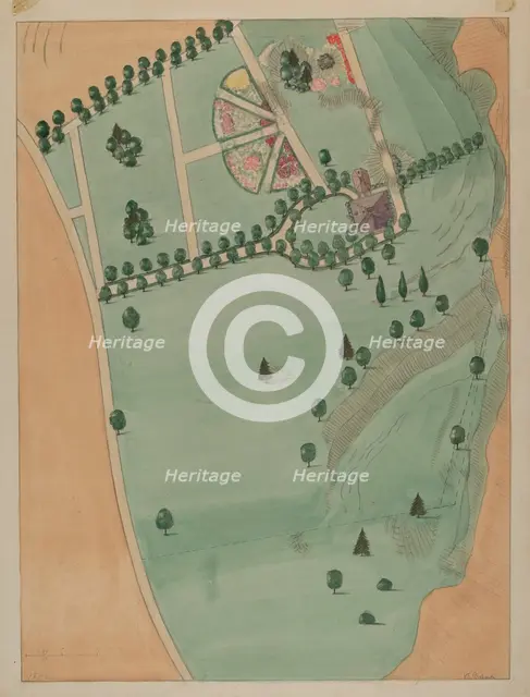 Eliza B. Jumel Estate, c. 1936. Creator: Virginia Richards.