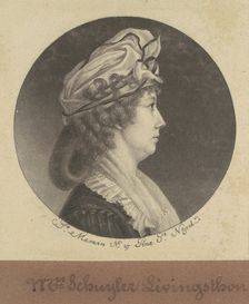 Eliza Barclay Livingston, 1797. Creator: Charles Balthazar Julien Févret de Saint-Mémin