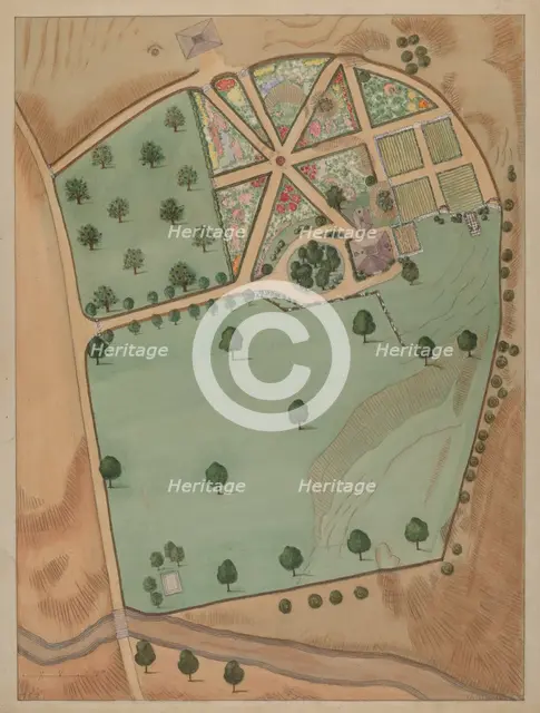 Eliza Jumel Estate, c. 1936. Creator: Virginia Richards.