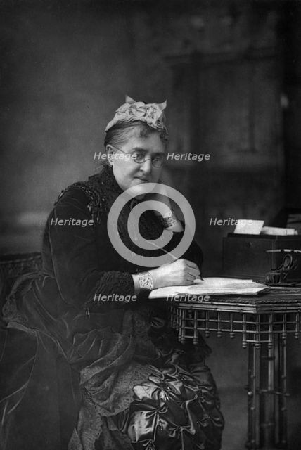 Eliza Lynn Linton (1822-1898), British novelist, essayist, and journalist, 1890.Artist: W&D Downey