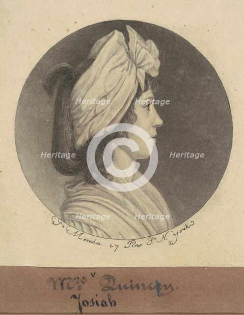 Eliza Susan Morton Quincy, 1797. Creator: Charles Balthazar Julien Févret de Saint-Mémin.