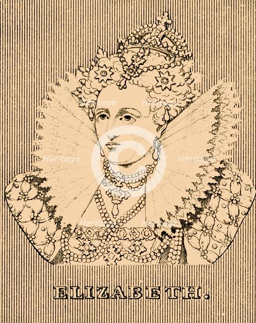 'Elizabeth', (1533-1603), 1830. Creator: Unknown.