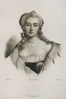Elizabeth of Russia, 1839. Creator: Manceau