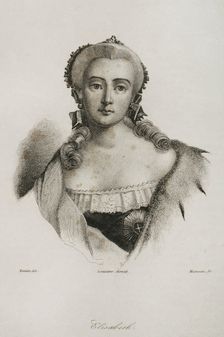 Elizabeth of Russia, 1839. Creator: Manceau