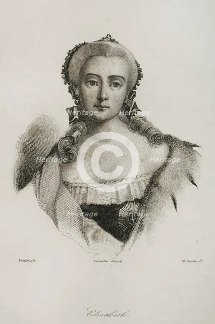 Elizabeth of Russia, 1839.  Creator: Manceau.