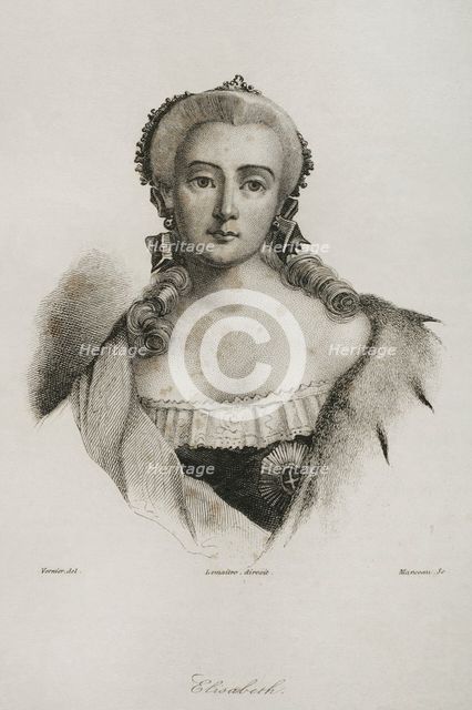 Elizabeth of Russia, 1839.  Creator: Manceau.