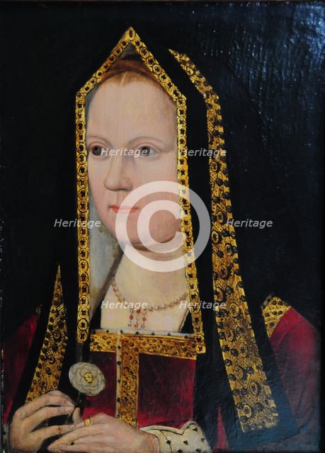 Elizabeth of York (1465-1503), ca 1502. Artist: Anonymous  