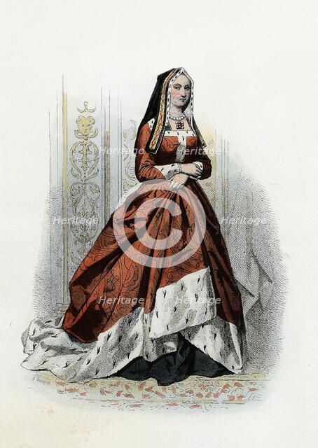 Elizabeth of York (1465-1503), Queen of England and wife of Henry VII, engraving, 1870.